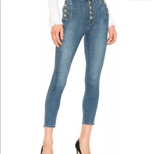 J Brand Natasha Lovesick button front skinny jeans size 27
